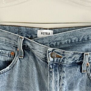 Pistola Light Blue Denim Jeans with Crossover waist